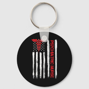 Chaveiro Enfermeira Psiquiátrica Bandeira Americana Rn Saúd