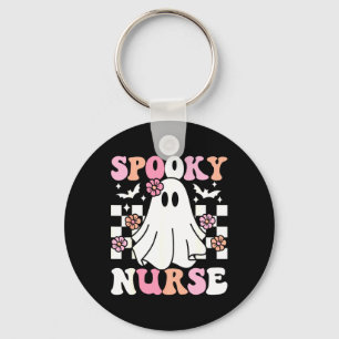 Chaveiro Enfermeira Spooky Halloween Fantume Retro Groovy