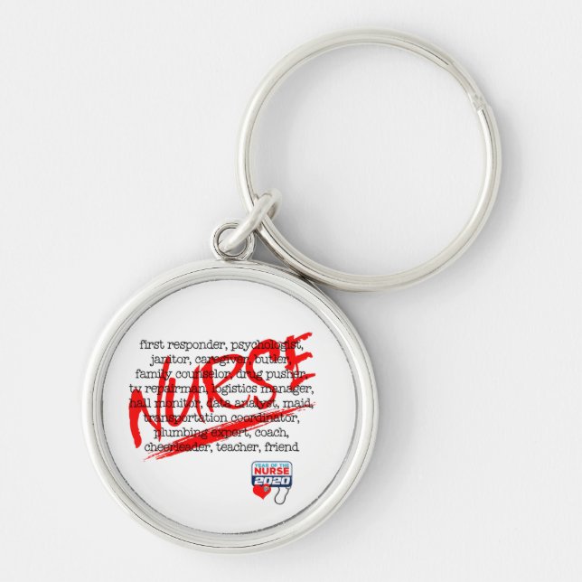 Chaveiro Enfermeiras e seus muitos empregos - O que uma enf (Frente)