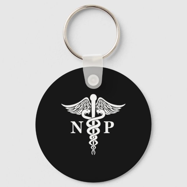 Chaveiro Enfermeiro Caduceus - Símbolo Médico Pocket (Frente)