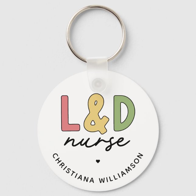 Chaveiro Enfermeiro L e D Personalizado | Enfermeiro de mão (Frente)