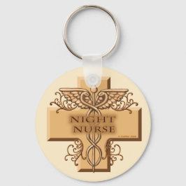 Chaveiro Enfermeiro Noturno Cross Caduceus
