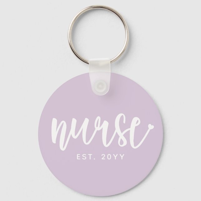 Chaveiro Enfermeiro Personalizado Enfermeiro Est Typografia (Frente)