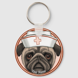 Chaveiro Enfermeiro Pug