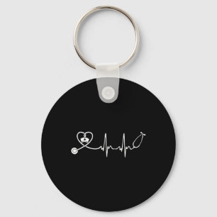 Chaveiro Enfermeiro Stethoscope Heartbeat Enfermeira Semana