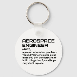Chaveiro Engenheiro Aeroespacial - Definição Engraçada B-1