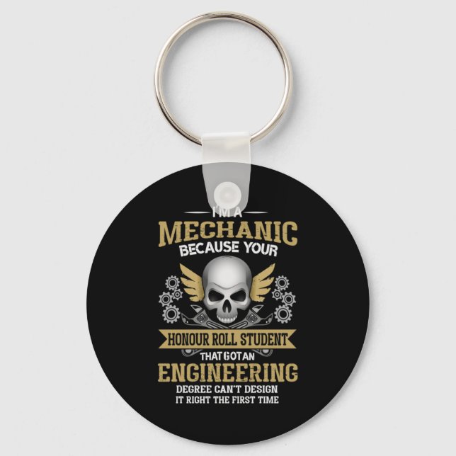Chaveiro Engenheiro Eu Sou Uma Engenharia Mecânica (Frente)
