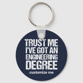 Chaveiro Engenheiro Personalizado de Graduação de Engenhari