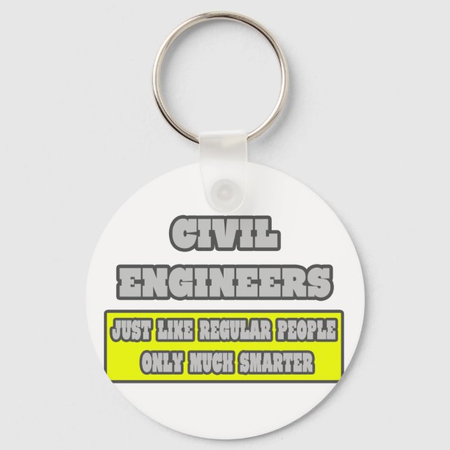 Chaveiro Engenheiros civis.. muito mais inteligentes (Frente)