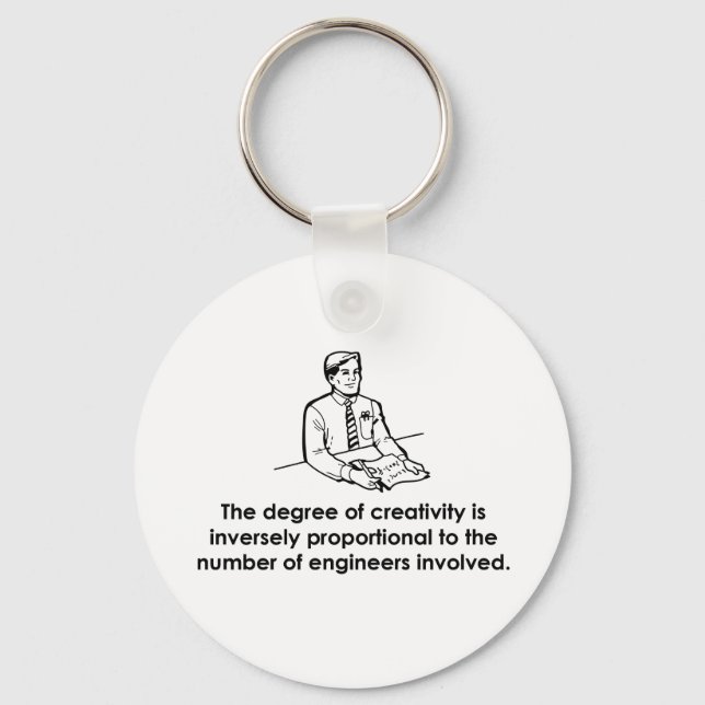 Chaveiro Engenheiros e criatividade (Frente)
