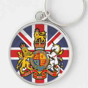 Chaveiro England Flag e Royal Crest