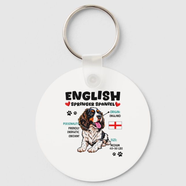 Chaveiro English Springer Spaniel Owner Funny Dog Lover  (Frente)