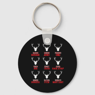 Chaveiro Engraçada Caçadora De Carne De Veado De Reindeer D