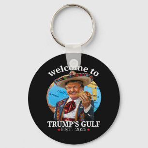 Chaveiro Engraçada Camisa de Trump Bem-vinda ao Golfo de Tr