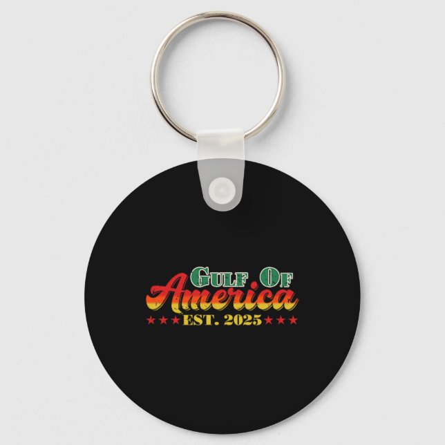Chaveiro Engraçada Camisa Do Golfo Da América Do Leste. (2) (Frente)