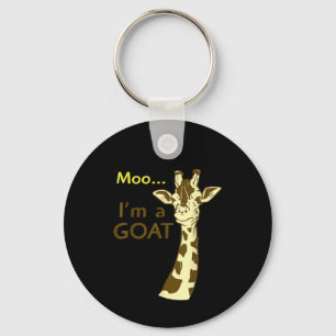 Chaveiro Engraçada Girafa Moo Eu sou uma cabra