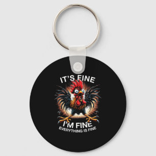 Chaveiro Engraçada Tea Gráfica É Fine Im Fine Weiry Chi
