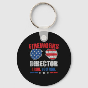 Chaveiro Engraçado 4º De Julho Diretor De Fogos De Artifíci