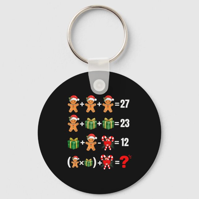 Chaveiro Engraçado 67 Meme Doce Alegre Papai Noel Professor (Frente)