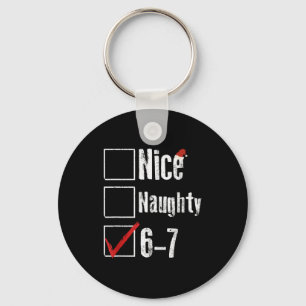 Chaveiro Engraçado 6-7 Meme Legal Travesso 67 Natal Rotação