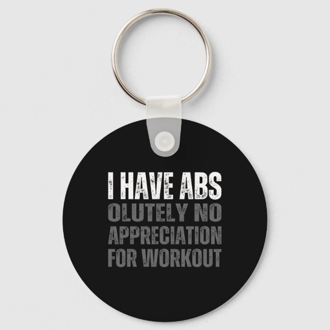 Chaveiro Engraçado Abs Humor (Frente)