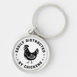 Chaveiro Engraçado amante de frango fazenda citações