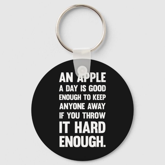 Chaveiro Engraçado Apple. | piada sarcástica | ph sarcástic (Frente)