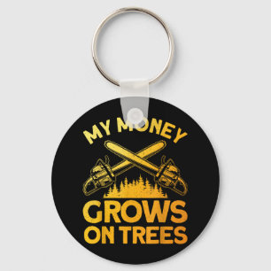 Chaveiro Engraçado Arte Lumberjack Para Homens Cutter Saw L