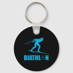 Chaveiro Engraçado Biatlo Alvo Esportivo Biatletas Fotograf