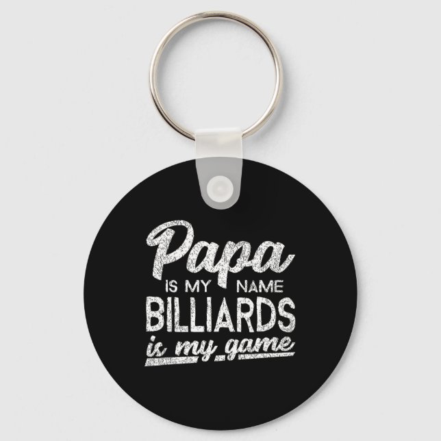 Chaveiro Engraçado Billiards Papa Gift (Frente)