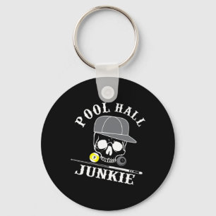 Chaveiro Engraçado Billiards Piscina Hall Junkie Para Jogad
