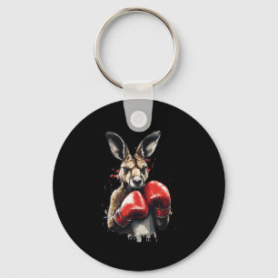 Chaveiro Engraçado Boxer Kangaroo Com Luvas De Boxas Lutand