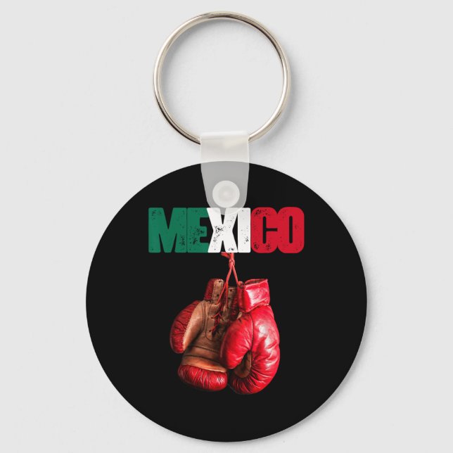 Chaveiro Engraçado Boxing - Adoro Boxear o México (Frente)