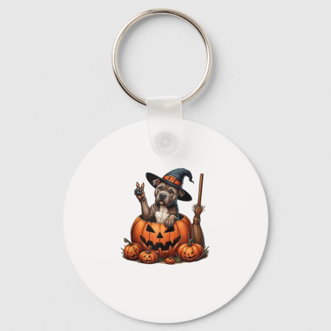 Chaveiro Engraçado Bruxa Picante Cachorro Cachorro das Brux (Frente)