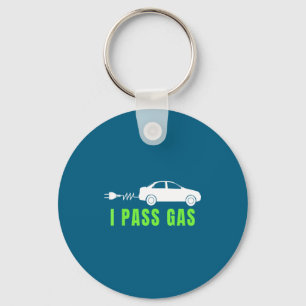 Chaveiro Engraçado Carro Elétrico a Gás I P Adoro Evs Elétr