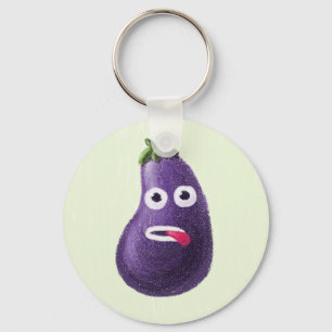 Chaveiro Engraçado Cartoon EggPlant