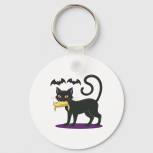 Chaveiro Engraçado Cat Halloween Votando Eleição 2024 Eua