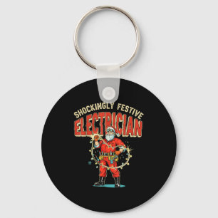 Chaveiro Engraçado Choque Festivo Eletricista Vintage Chris