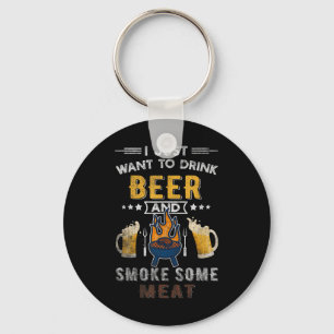 Chaveiro Engraçado Churrasco Chef Carne Fumada Fumada Lover