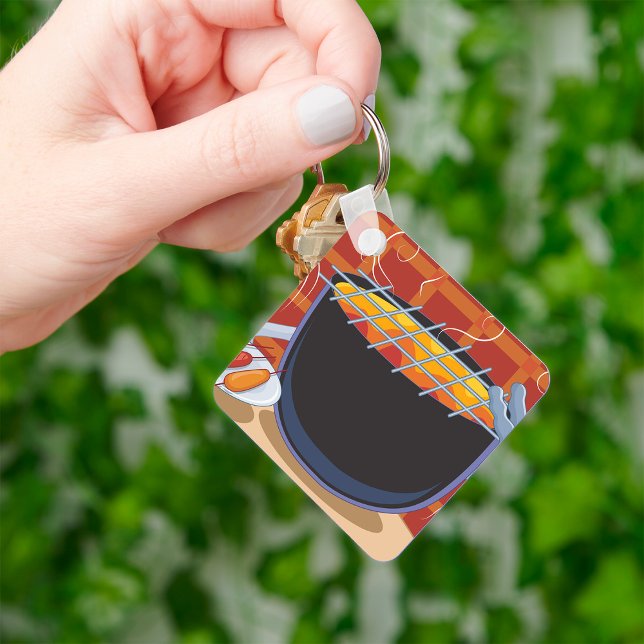 Chaveiro Engraçado CHURRASCO de desenho animado com canções (Criador carregado)