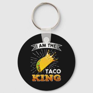 Chaveiro Engraçado Cinco De Mayo Comida Eu Sou O Taco King 