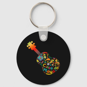 Chaveiro Engraçado Cinco De Mayo Guitar Fiesta Cinco Mexica