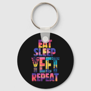 Chaveiro Engraçado Comer No Sono Repetidamente Vintage Yeet