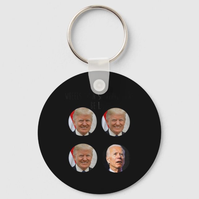 Chaveiro Engraçado Comprar Carrinho Trump Biden Votação (Frente)