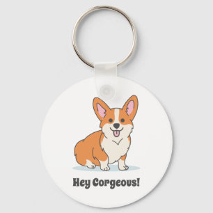 Chaveiro Engraçado, Corgi Puppy.