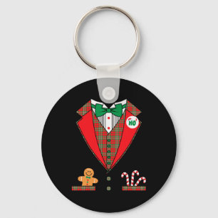 Chaveiro Engraçado Costume de Natal Tuxedo