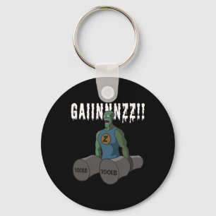 Chaveiro Engraçado, Cota de Criança de Artes, Gym zombies Q