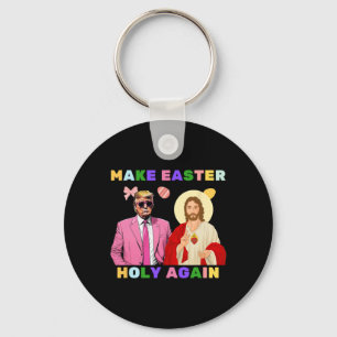 Chaveiro Engraçado Cristo Jesus Faça a Páscoa Sagrada Novam