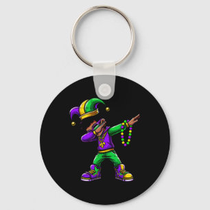Chaveiro Engraçado Dabbing Mardi Gras For Black Boy Outfit 