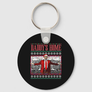 Chaveiro Engraçado Daddys Home Trump Feio Sweater De Natal 